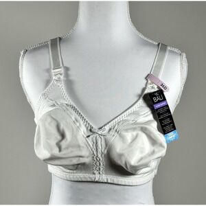 Bali Cool‎ Comfort Wireless Bra 36D White NWT Soft Cup Full Coverage